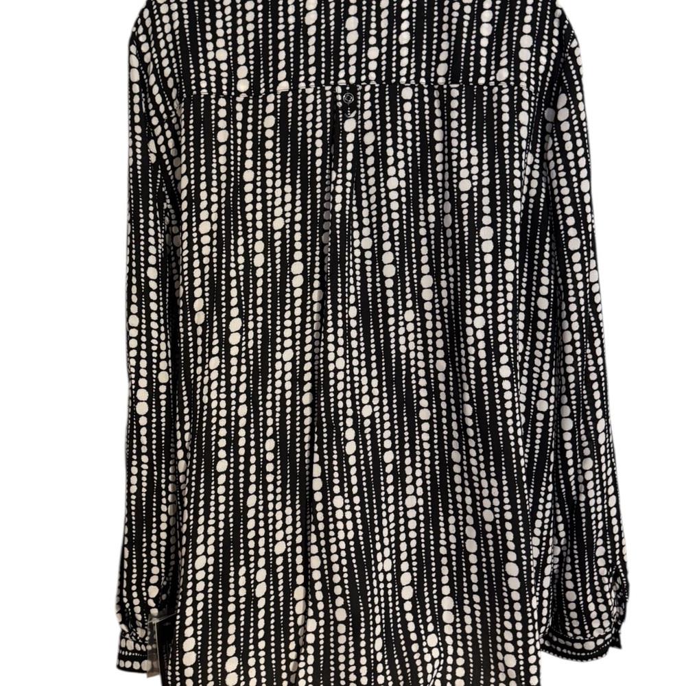NWT  Zac & Rachel Black and White Blouse   XLARGE   #1 - Picture 6 of 11